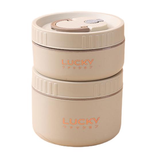 44927 Set Lunch Box Velkokapacitní mikrovlnná trouba Bezpečné pro osvěžení Dýchací otvory Nerezová ocel Udržujte v teple
