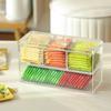 Tea Bag Storage Box Drawer Type Coffee Capsule Sorting Acrylic Sealed Jar with Lid Sugar Container