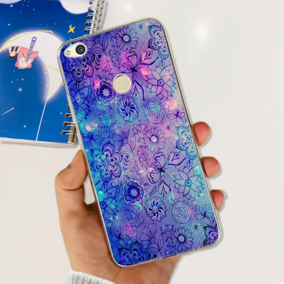 For Huawei P8 Lite 2017 Case Honor 8 Lite Popular Flowers Cartoon Cover Soft Silicone Phone Cases For Huawei P9 Lite 2017 Bumper