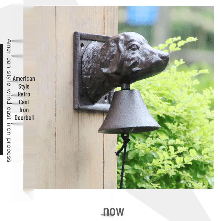 Tianyang Cast Iron Animal Doorbell - Vintage Wall-Mounted Garden Decor