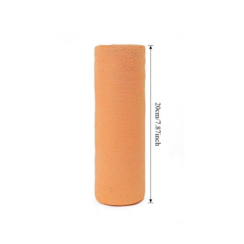 Reusable Cleaning Wipe Household Kitchen Cloth Microfiber Towel Rolls Dish Rags Wash Paper Towel Replacement 1 Roll of 20 Sheets