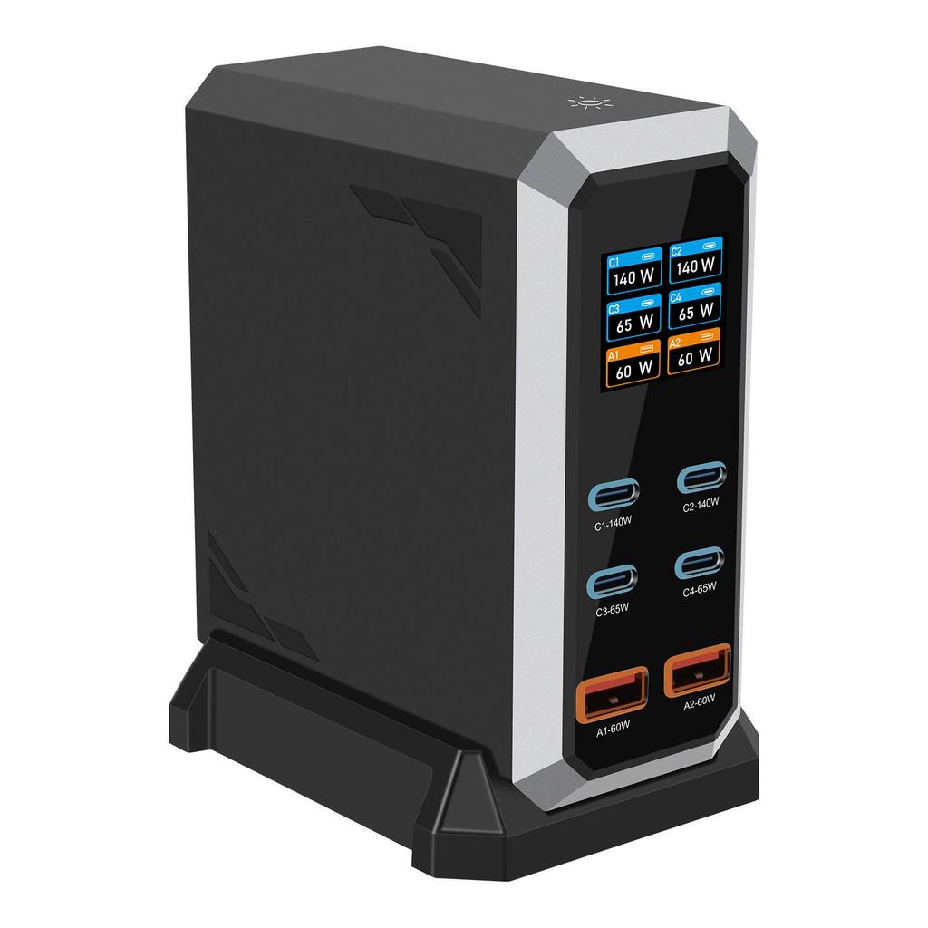 240W GaN Multi-Port USB Fast Charger with Dynamic Display