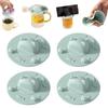 New Cat-shaped Tea Bag Mug Topper Dustproof Universal Cup Covers Squeezer Multi-functional Water Cup Lid