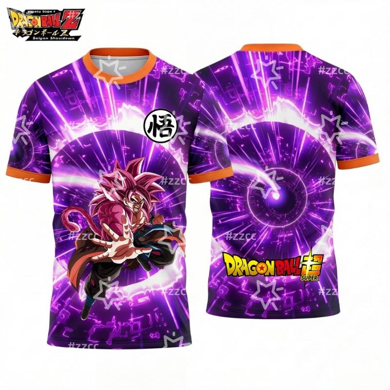 Dragon Ball comic graphic T-shirt Dragon Ball football jersey Sports XXS