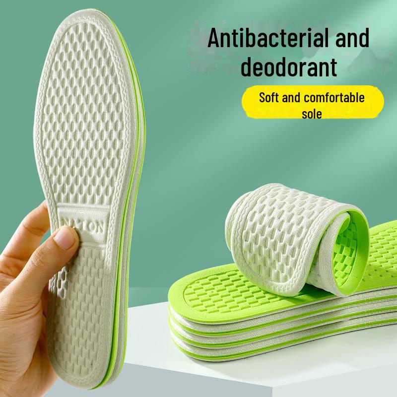 

Стелька дезодорирующая антибактериальная с полынью - впитывающая пот, дышащая, удобная для спорта и отдыха, унисекс 39-40 белый