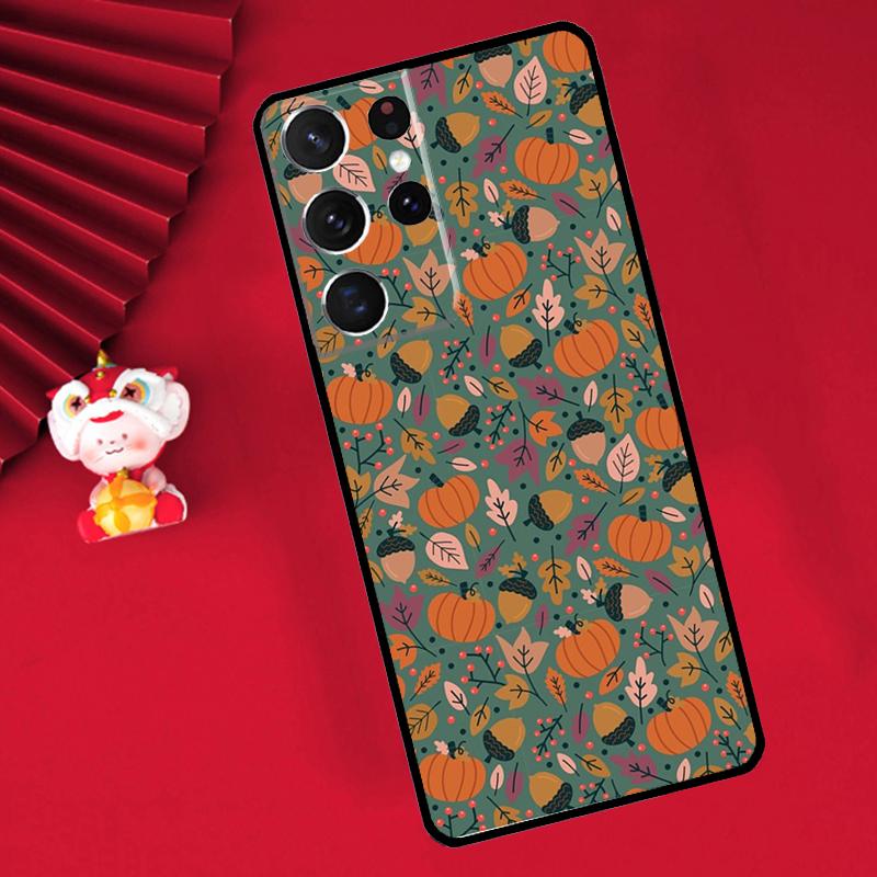 Autumn Pumpkins Case For Samsung Galaxy S26 S25 S24 Ultra S21 S20 S22 S23 Ultra S10 Plus S25 FE Cover Funda