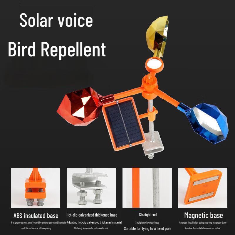 Wind/Electric Reflective Bird Repeller