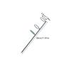 30//37/47cm anéis duplos garfo único suporte para vara de pesca banco suporte para vara de pesca ferramentas de pesca para atividades ao ar livre