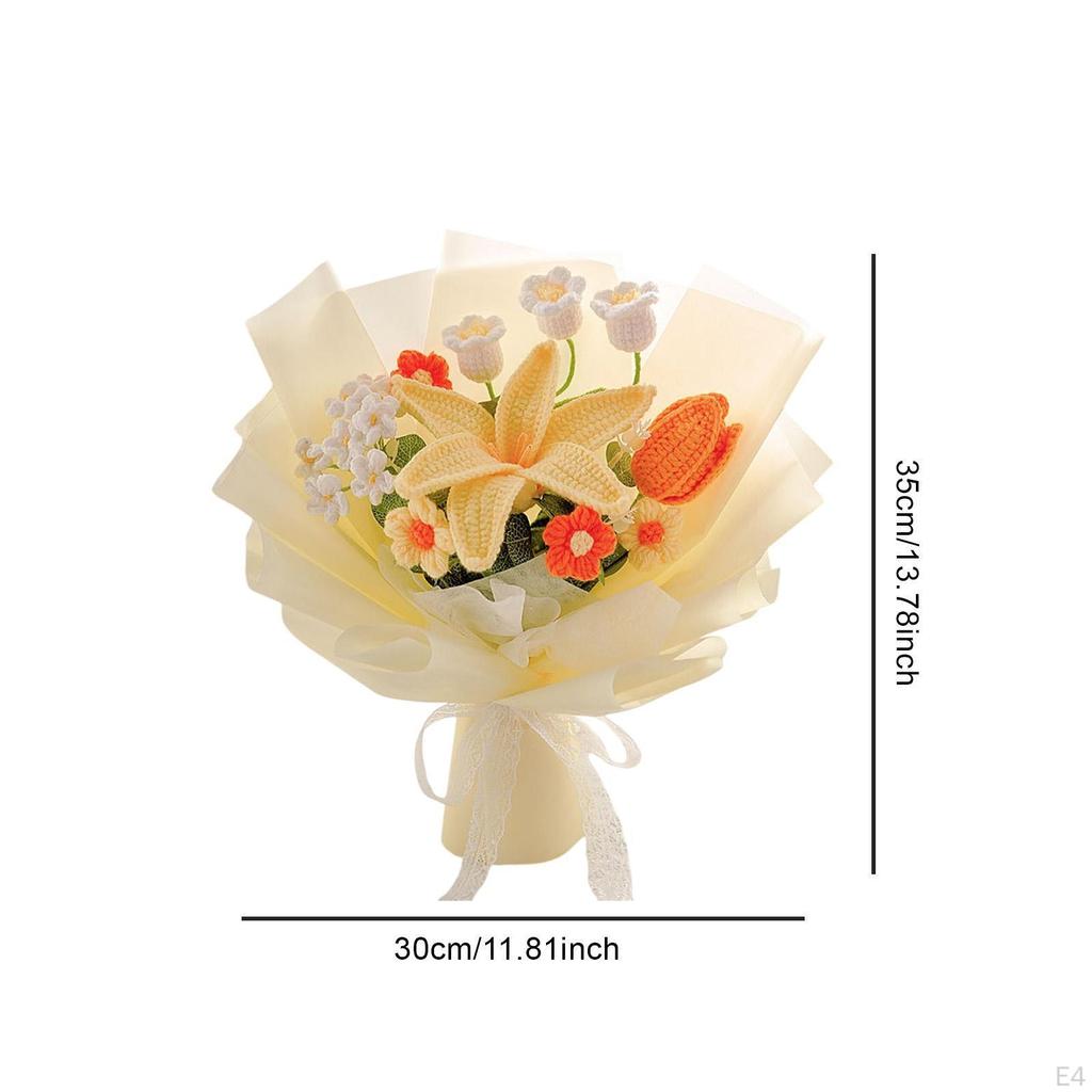Bouquet of Flowers Hook Lis Artificial Flower for Girlfriend