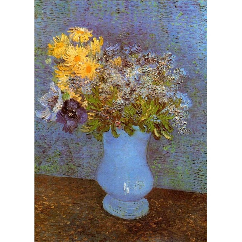 Impressionist Vincent Van Gogh Bouquet of Sunflowers In a Vase Poster Canvas Paintings Abstract Roses Wall Art Decoration Room At Home