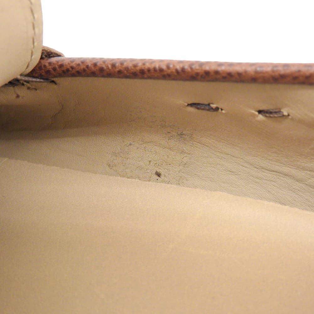 TOD'S Men's Leather Double T Driving Shoes, Size 8 1/2 shoes 8 1/2 BrownUsed