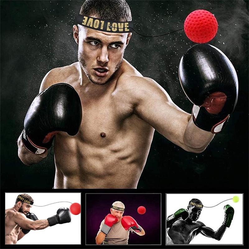 Kopfmontierter Reaktionsball PU-Schaum Boxen Speedball für Sanda Kampf Training und Heim-Entspannungsgerät