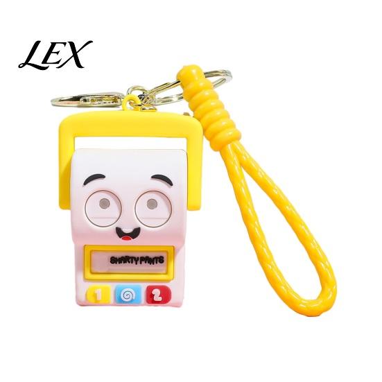 Kid Keyring Charm Keychain Pendant, Silicone Cartoon Anime Figure Key Holder, Child-friendly Pendant Party Favor for Children Friends Backpack B