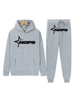 Gothic Punk Rock Letter Hoodie & Sweatshirt Set - Trendy Streetwear