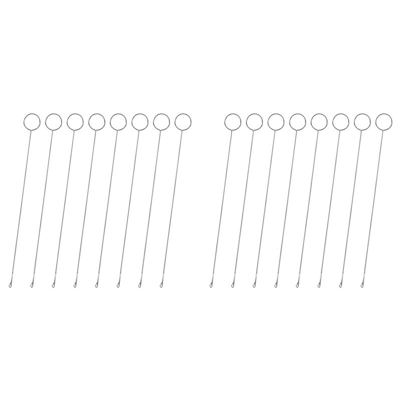 

A60z16pcs Sewing Loop Turner Hook Loop Turner Sewing Tool Needle Hooks With Latch Crochet Sewing Suppliesmay срібний
