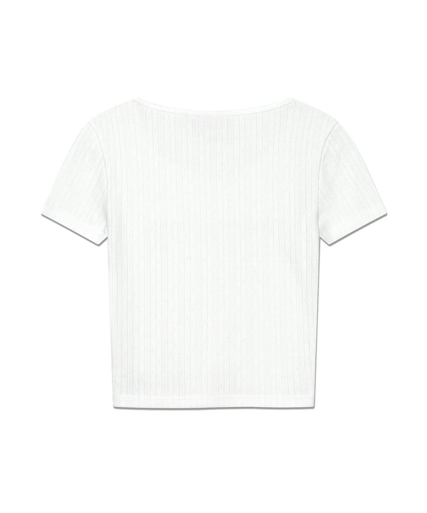 Lee Women'S Union Logo Punching T-Shirt White