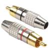 20Pcs Home Audio Video Male Plugs Gold Plated Soldering Adapter Connector