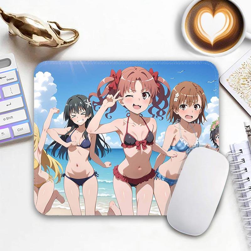 A Certain Magical I_Index Standard Anime Mouse Pad Edge Stitched Small Mousepad Gamer Travel MousePads Non-Slip Office Mousemat