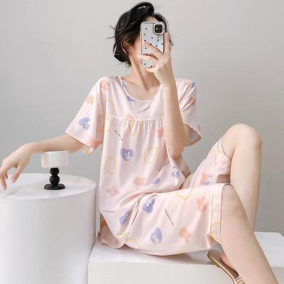 Çiçek pijama kadın pijama setleri genç kız pijama şort takım elbise ev yaz kore dantel yay gecelik uyku için 2 parça