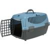 TRIXIE Transport Box Capri 1 - XS : 32x31x48 Cm - Light Grey and Blue - For Dogs and Cats