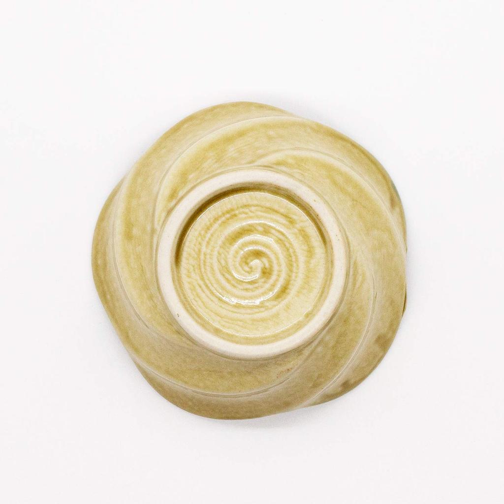 Mino Ware Yamasaku Kiln Kleine Schüssel Mini-Schüssel 3 Zoll Durchmesser 9cm Kiseto Made in Japan "Blumenbehälter" Blumenform ca.. 520-0151