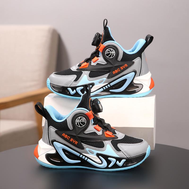 

Кроссовки для мальчиков, баскетбольные кроссовки для мальчиков, обувь весна 2025, сетчатые дышащие детские баскетбольные кроссовки, спортивная обувь на мягкой подошве 29