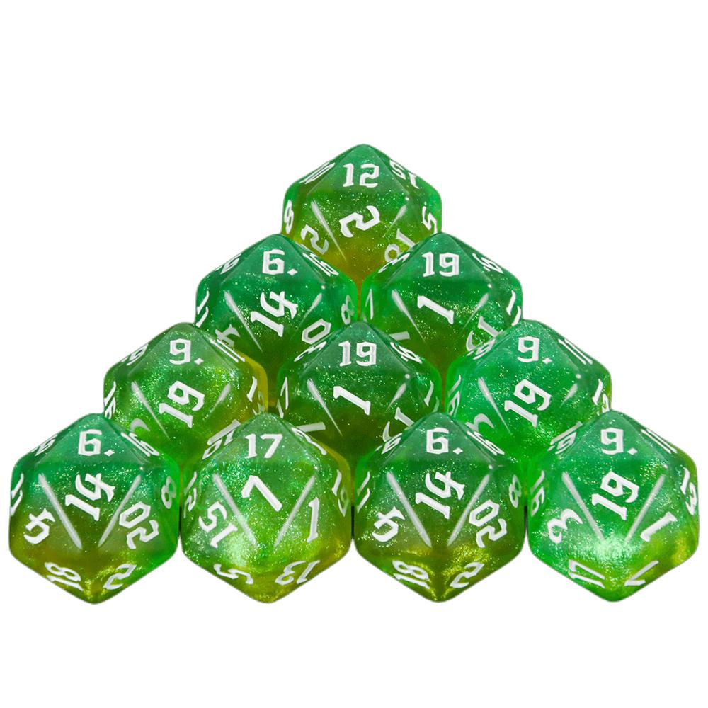20 Sided DND Multi-Side Dice Set 10pcs D20 Polyhedral Dice for Party Kid Toys Board Game Accessories