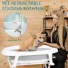 2 In 1 Dog Bathtub Dog Washing Station Foldable Pet Bath Tub for Bathing and Grooming Collapsible Portable Shower Bathtub for Small Dogs Cats Pet
