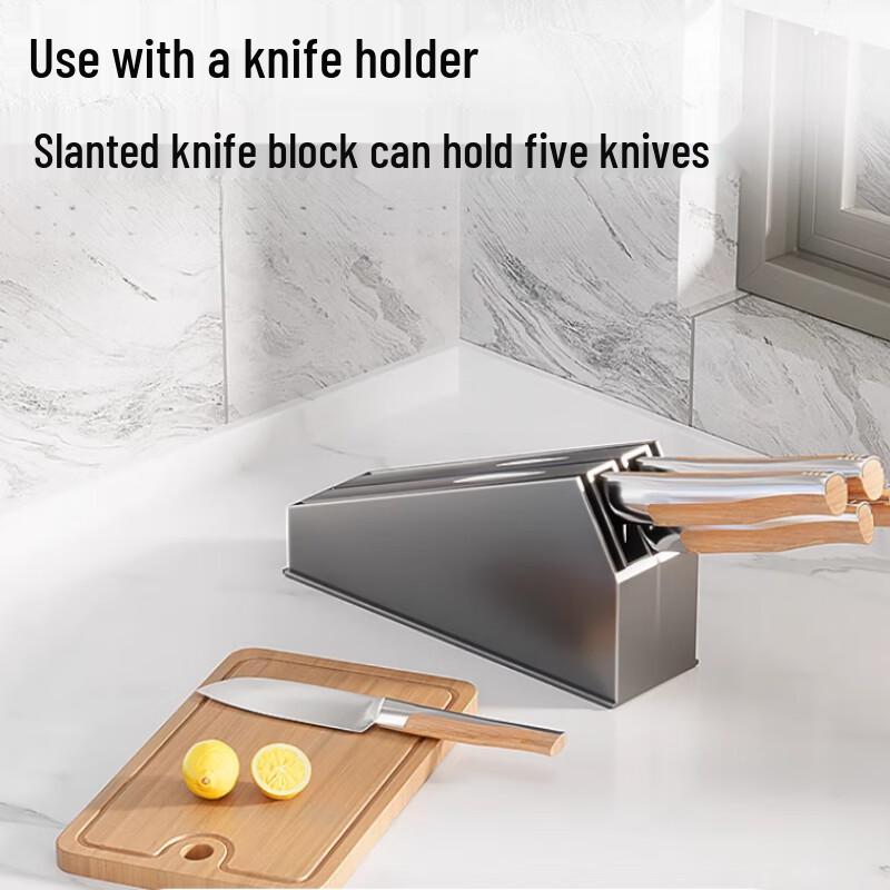 3-Tier Kitchen Countertop Spice & Knife Rack
