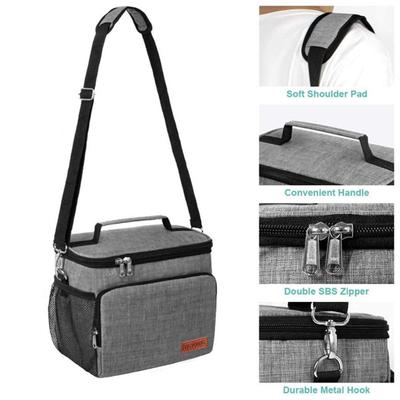 Insulated Lunch Bag for Women Reusable Adjustable Lunch Box with Men Shoulder Strap Leakproof