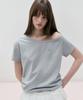 ROLAROLA Nubasic Off Shoulder T-Shirt Bl+Gy