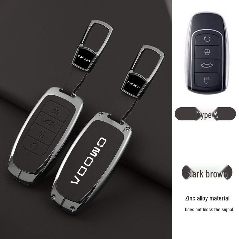 Chery OMODA 5 Schlüsselhülle: Vollmetall-Schutzhülle mit Schlüsseltasche und Schnalle