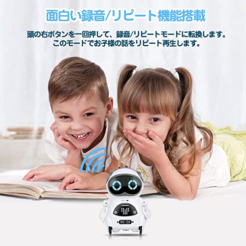 Mini Pocket Robot Toy for Kids, Authentic Japanese Product, Includes Japanese Instructions, Smart Communication, Dance, Music, English, Birthday Gift