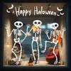 Halloween Skull and Bat Static Cling Window Stickers - Fun, Decorative Decals for Shop or Door Windows