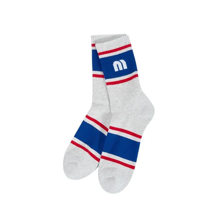 Stripe Middle Socks_Grey (Men)