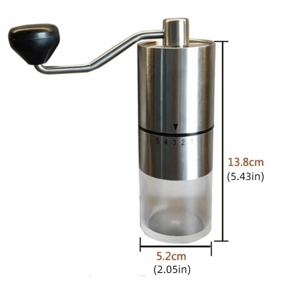 Detachable Coffee Bean Grinder Clear Bin Portable Coffee Grinding Machine  Espresso Preparation