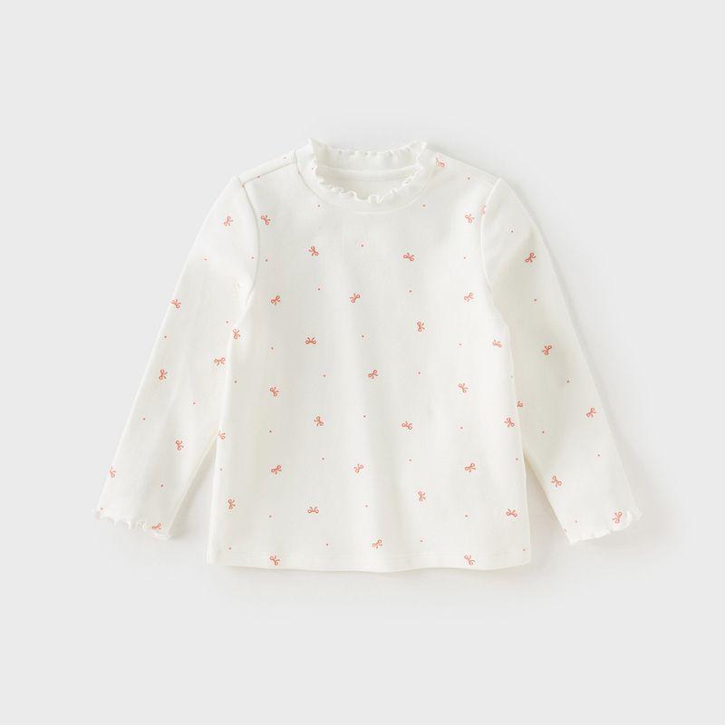[Same Style as in the Mall] David Bella Children's Long-Sleeve T-Shirt Baby 2026 Spring New Style Girls' Base Shirt Type a