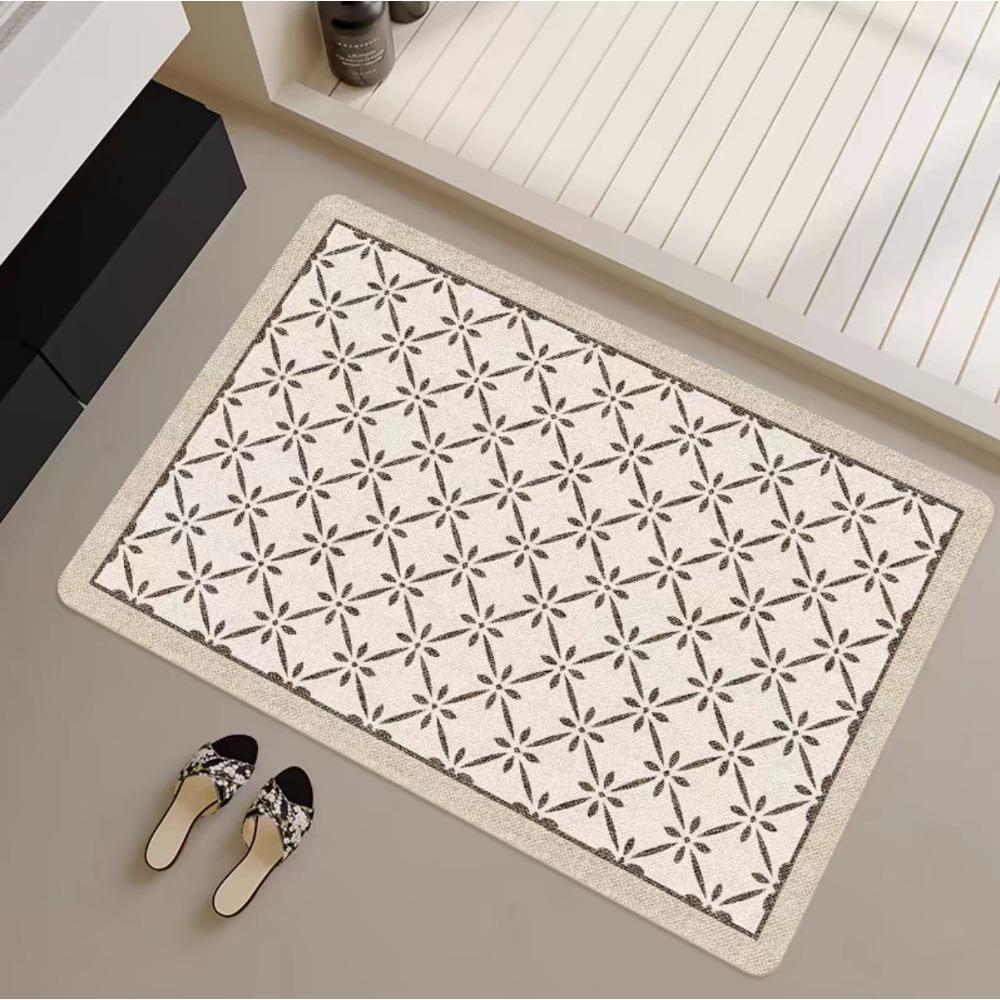 Modern Simple Bathroom Floor Mat Diatom Mud Toilet Quick Drying Door Mat Toilet Absorbent Non-slip Can Be Cut Foot Mat Suction
