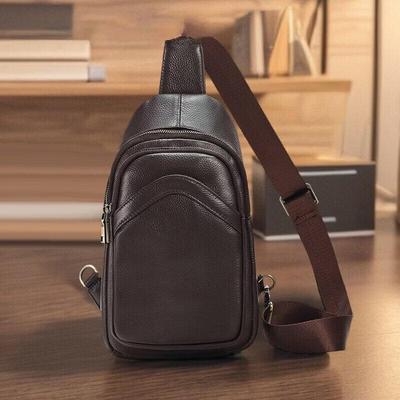 Brusttasche für Herren aus echtem Leder