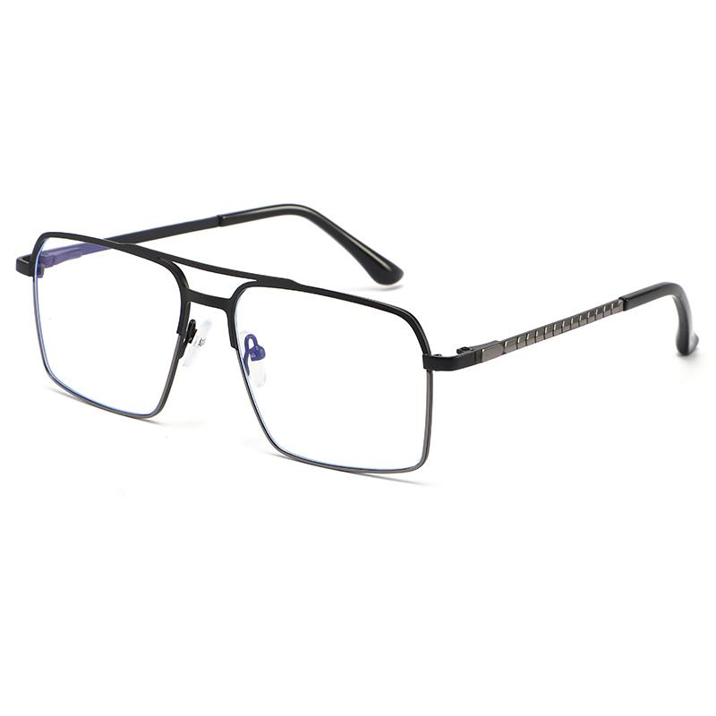 Square Large Frame Men s Glasses - New Classic Men s Eyeglass Frame - Anti-blue Light Glasses6004 чёрный