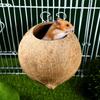 Papagei Kokosnussschale Nest Haustier Vogelnest Hamster Eichhörnchen Zuchtnest Kanarienvogel Lerchenhaus Hängendes Ornament Für Garten Hof Haustierbedarf