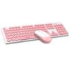 2.4g Wireless Keyboard Mouse Combo Retro Punk Round Keycap Comfortable Mute Typing Keyboard Mouse For Pc Laptop