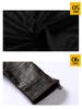 Herren Europäische & Amerikanische Slim Fit PU-Leder Motorradjacke mit Stehkragen und Plüschfutter