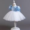 Cross-Border Baby Girl Princess Dress - Floral Bow Performance Dress for Birthdays & Special Occasions