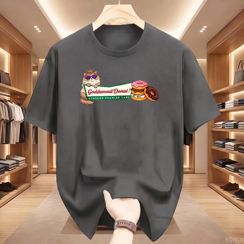 Princess Donut T Shirt Dungeon Crawler Carl T-shirt Cat Lover Graphic T Shirts Funny Cotton Comfortable Clothes
