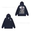 Unisex Mikina s kapucí na zip s fleecovou podšívkou a potiskem písmen Volný střih Bavlna Dlouhý rukáv Pánská Dámská