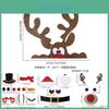 Adorable Christmas Door Decor Felt Cartoon Wall Stickers Featuring Reindeer Snowman And Santa Designs