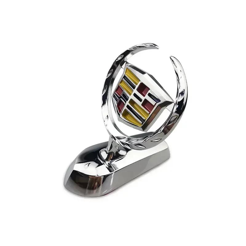 3D Metal Car Front Hood Emblem Cover Bonnet Badge Sticker for Cadillac ATS BLS CT5 EXT SLS SRX XT4 XT6 XTS XLR Escalade DTS