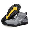 Mens Outdoor Hiking Shoes Breathable Slip Resistant Trail Walking Boots Water Friendly Trekking Footwear