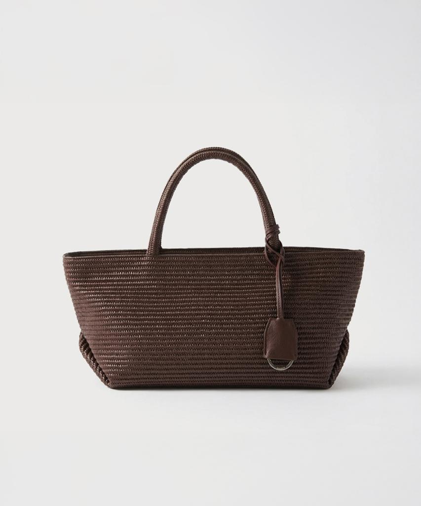 Bemymood Plie Woven Tote Bag - Brown